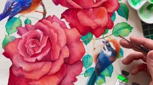 Яркие акварели 🎨 Советы и техники