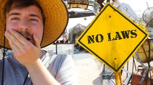 ПРОВЁЛ 24 ЧАСА В ГОРОДЕ БЕЗ ЗАКОНОВ! MRBEAST МИСТЕРБИСТ НА РУССКОМ мистер бист
