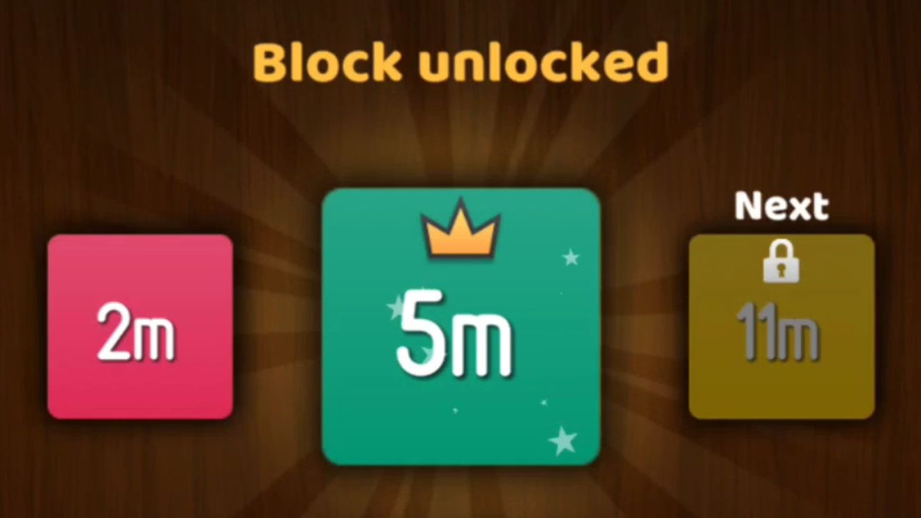 NumBlocks (1m → 2m → 5m)