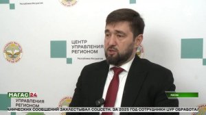 В ЦУРе Ингушетии отчитались о работе: число обращений снизилось на 40%