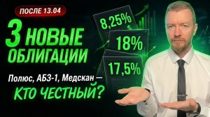 Куда вложить деньги в апреле 2026? Обзор облигаций: Полюс-ПБО-05, АБЗ-1-002P-06, МЕДСКАН-001P-02
