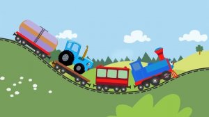 Синий трактор - Лучшие развивающие песенки про машинки - Сборник для детей