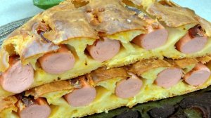 Сосиски в ТЕСТЕ, вкусные, как у МАМЫ! Проще РЕЦЕПТ не найти! Вкусно очень и просто!