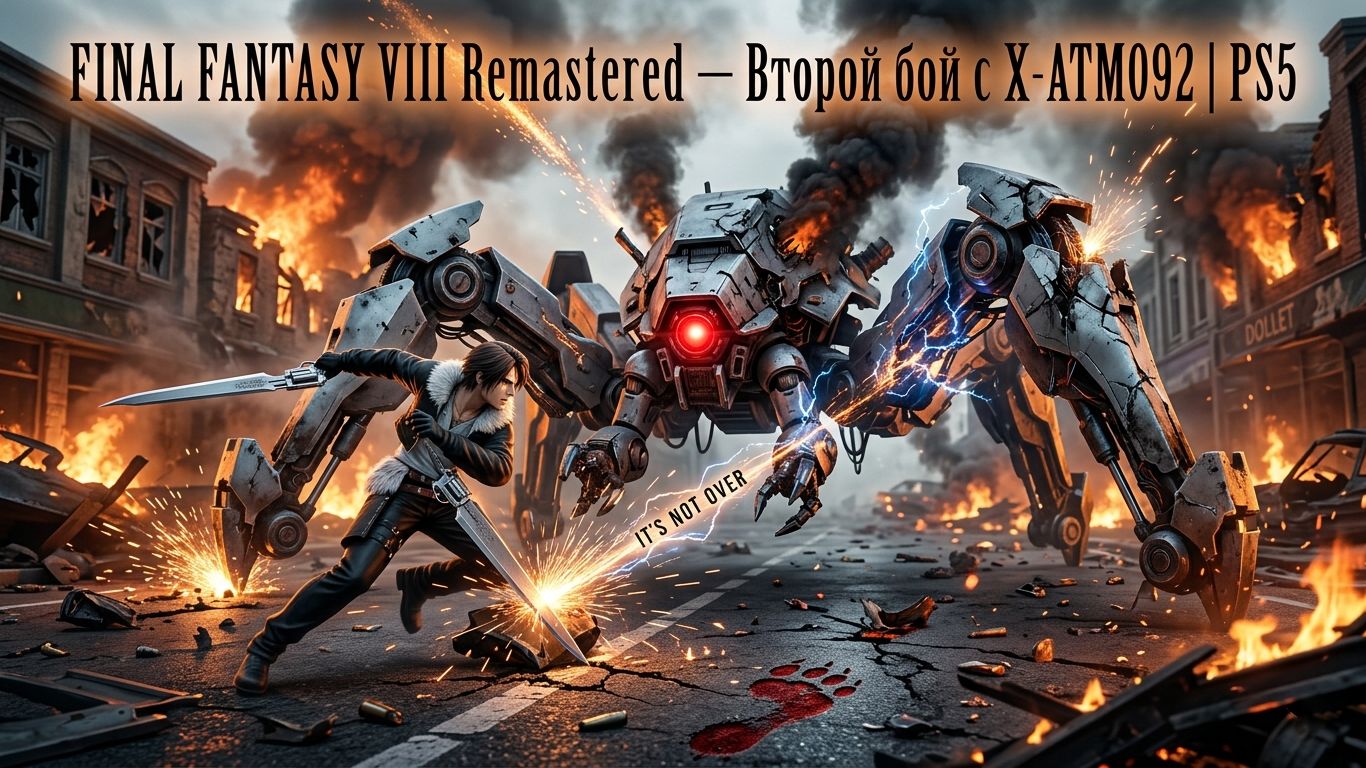 FINAL FANTASY VIII Remastered — Второй бой с X-ATM092 | Он возвращается | PS5