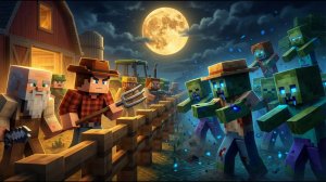 Лунный кошмар: битва за выживание на ферме Майнкрафт