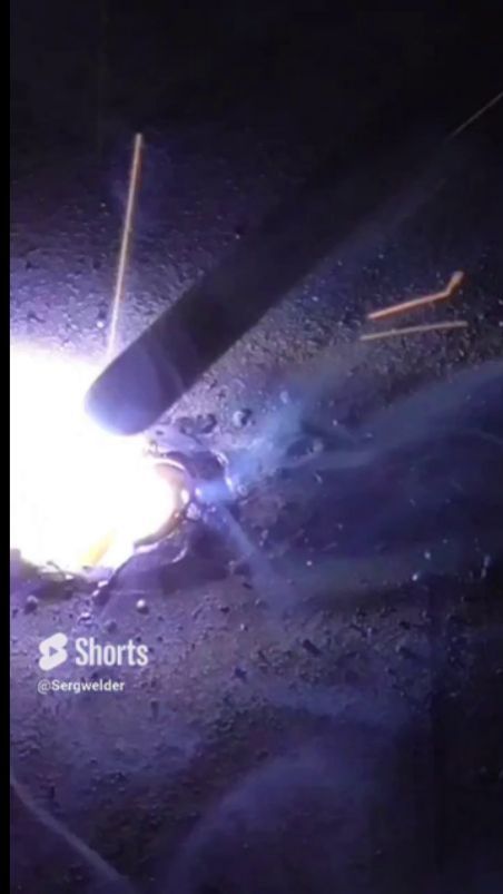 Прожог профтрубы. Скоростная заделка прожога. Никаких вставок в отверстие, только основной электрод