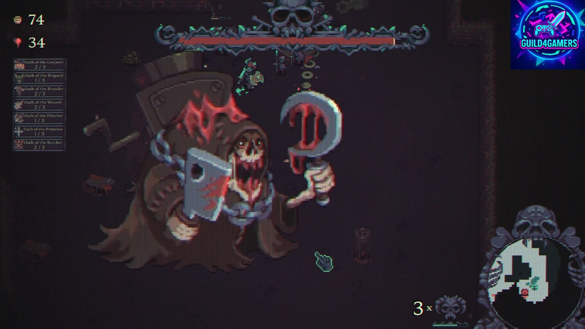 РЕЖИМ ИССЛЕДОВАТЕЛЯ И ПЕРВЫЙ БОСС - SKULL HORDE №2