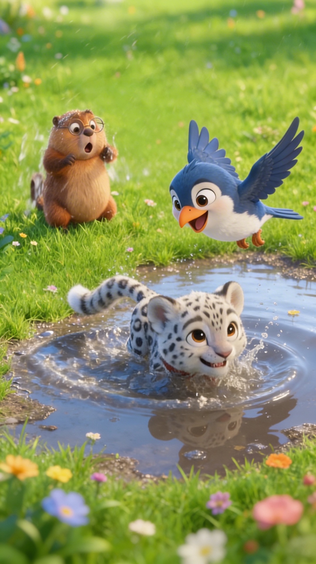 Цап и большая лужа  отрывок из серии Новенький в долине