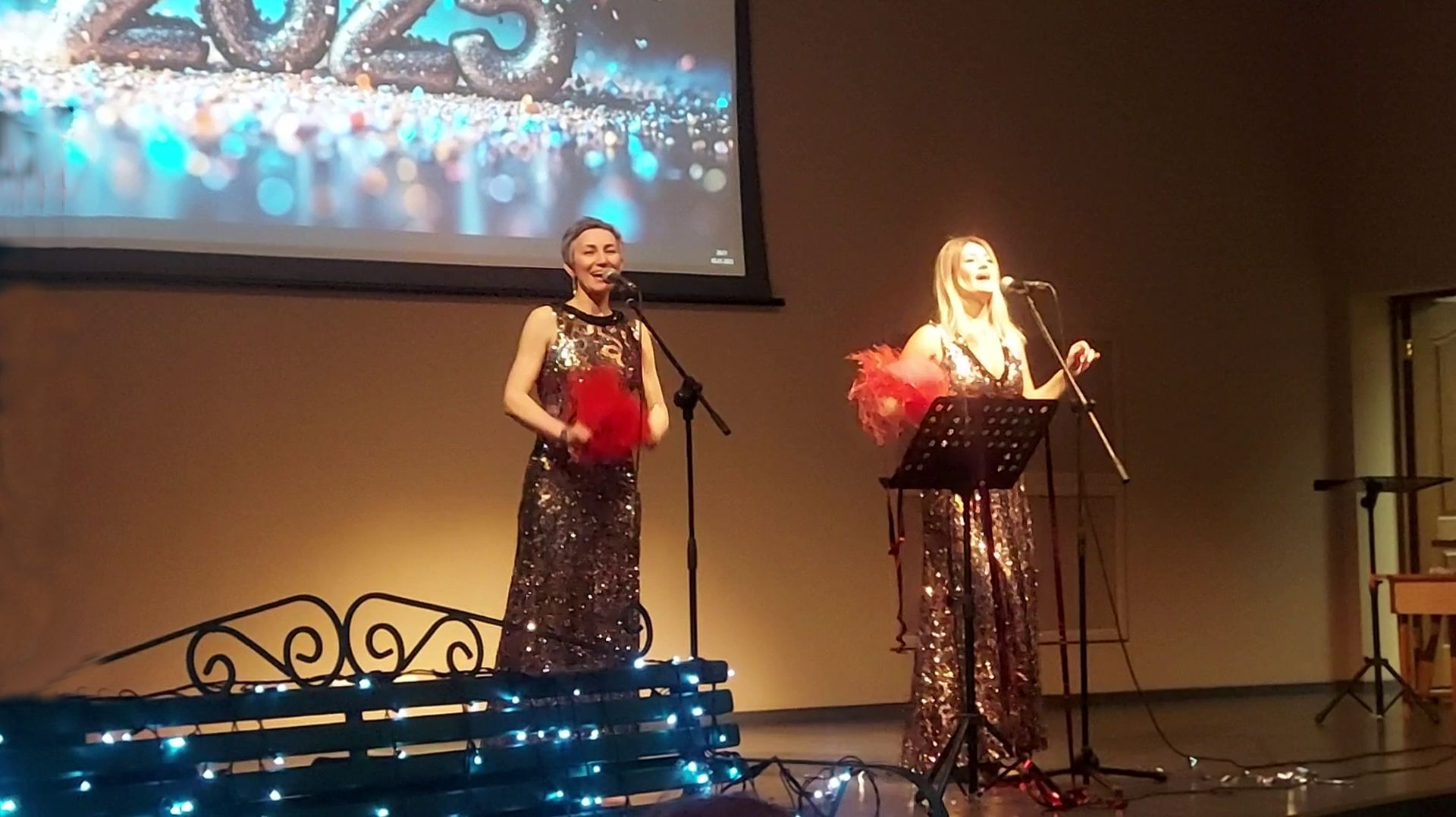 Концерт женского дуэта в санатории "Виктория". Композиция "Желаю" (05.01.25)