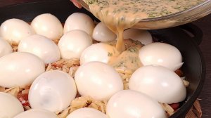 Вкуснее любого ресторана! Потрясающее блюдо из яиц и колбасок!