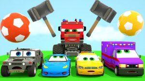 Песенка Пять маленьких обезьянок - Малышка Акула - Красочная горка и бассейн - Детские песенки