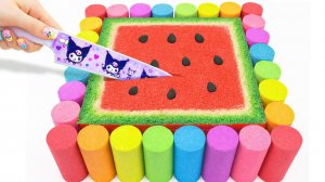 Мультики для детей. Лепим и режем цветные мороженки из разноцветного песка. Мультики для малышей