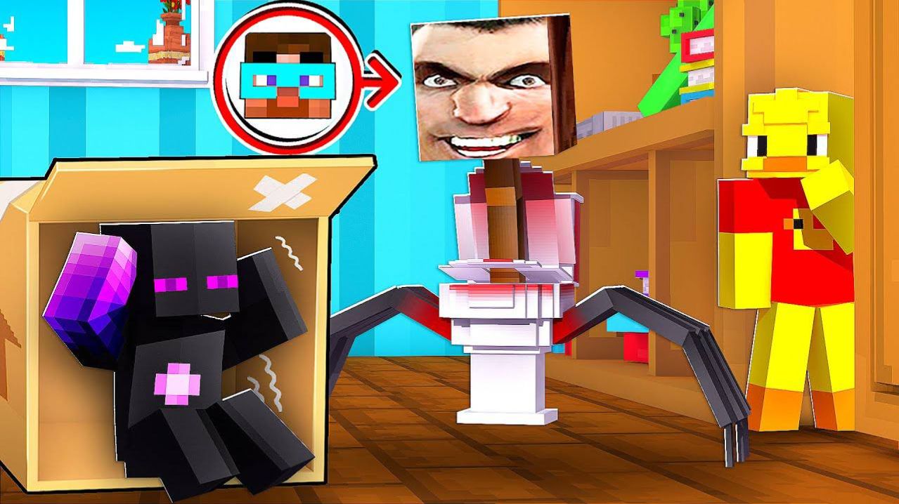 😨 Майнкрафт но ПРЯТКИ от СКИБИДИ ТУАЛЕТА ! Градус, Райм, Мёрфи, Утка Джек