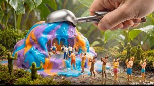 Mini-World против Spoon: холодно, сладко, выхода нет｜AI Ultra Macro 4K