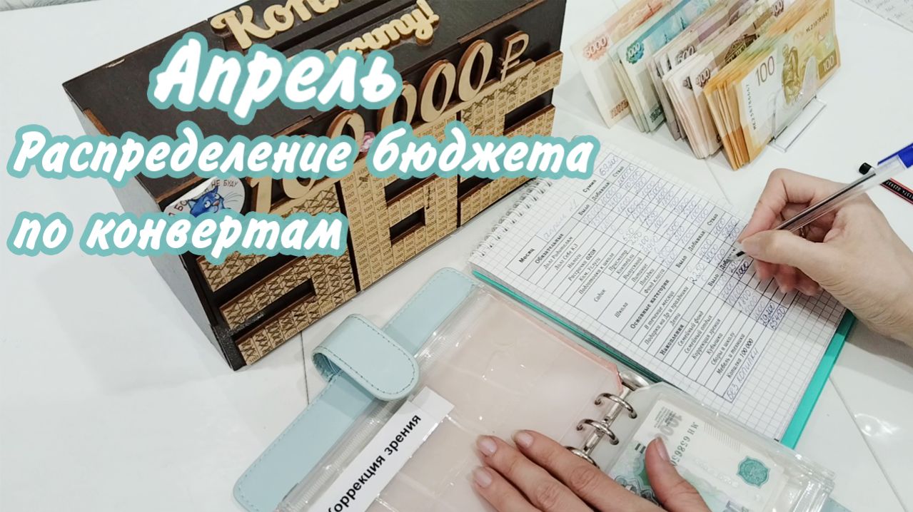 🤩Распределение бюджета по конвертам ✅Метод конвертов Апрель