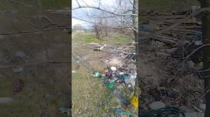 Несанкционированная свалка в Русской Тростянке апрель 2026