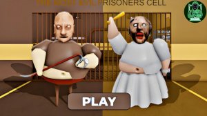 Бабушка против дедушки бегут из тюрьмы! #Обби Игровой процесс #roblox #scaryobby