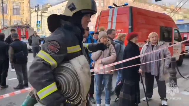 Пожар в Центральном районе