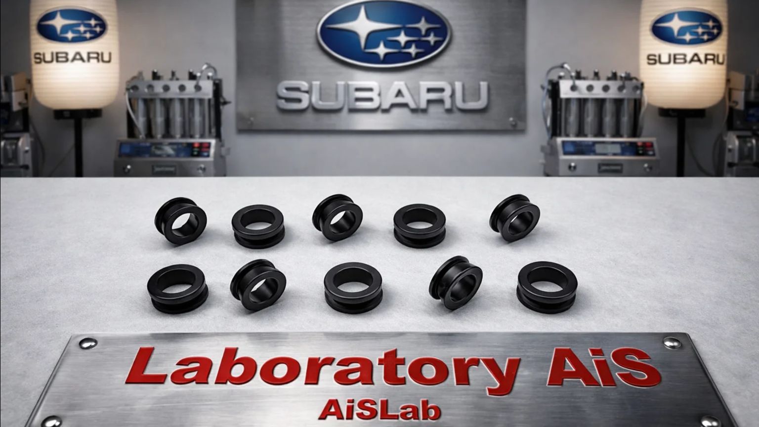 Втулки инжекторов (резиновые) 10шт, AiS-G014f, SUBARU  16395AA020, 16395AA030,.mp4