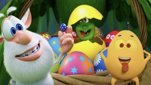 БУБА - ПАСХА Весёлые мультики для детей - БУБА Яичные потасовки