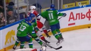 КХЛ. Салават_Локомотив матч 3 12042026. Панин бьет локтем в голову Александру Радулову