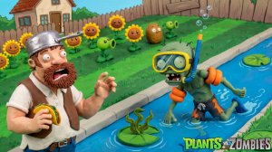 Plants vs Zombies Бассейн 1-7 Eco Version