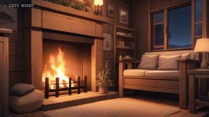 Тёплый воздух над огнём — уютная анимация для сна