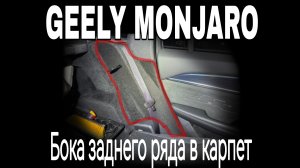 GEELY MONJARO До рест арки  заднего ряда в карпет