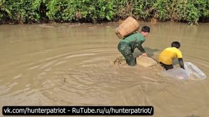 Ловля рыбы в высокогорье: осушили заброшенный пруд и выловили 20 кг крупного карпа на продажу!