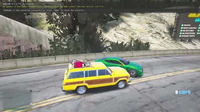 Gold Valley Run  Jeep Wagoneer Bentley Continental GT легендарный джип против понторезки в гта 5