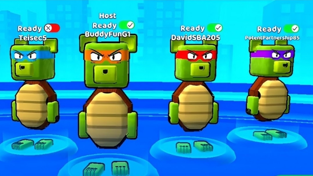 Черепашки ниндзя Боссы в Супер Медведе/Прохождение игры Super Bear Adventure