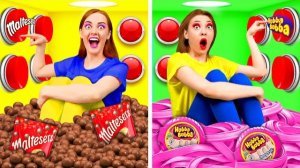 1000 Загадочных Кнопок и Только Одна Тебя Спасет | Забавные Лайфхаки с Едой