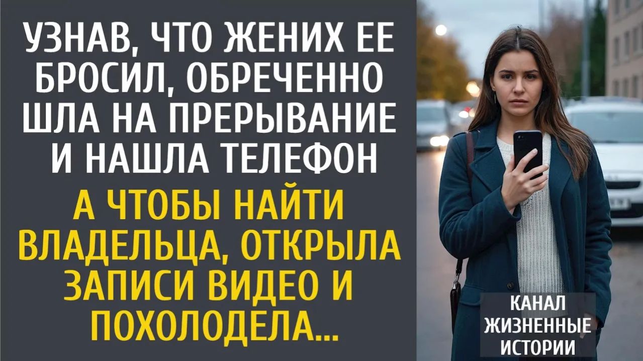 Истории из жизни: Узнав, что жених ее бросил, обреченно шла на прерывание и нашла телефон… А открыв…