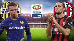 ФУТБОЛ ЧЕМПИОНАТ ИТАЛИИ SERIA А.  ВЕРОНА - МИЛАН.  Текмї ю