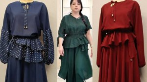 Блузка с цельнокроеным рукавом и воланом "улитка". Построение с нуля.