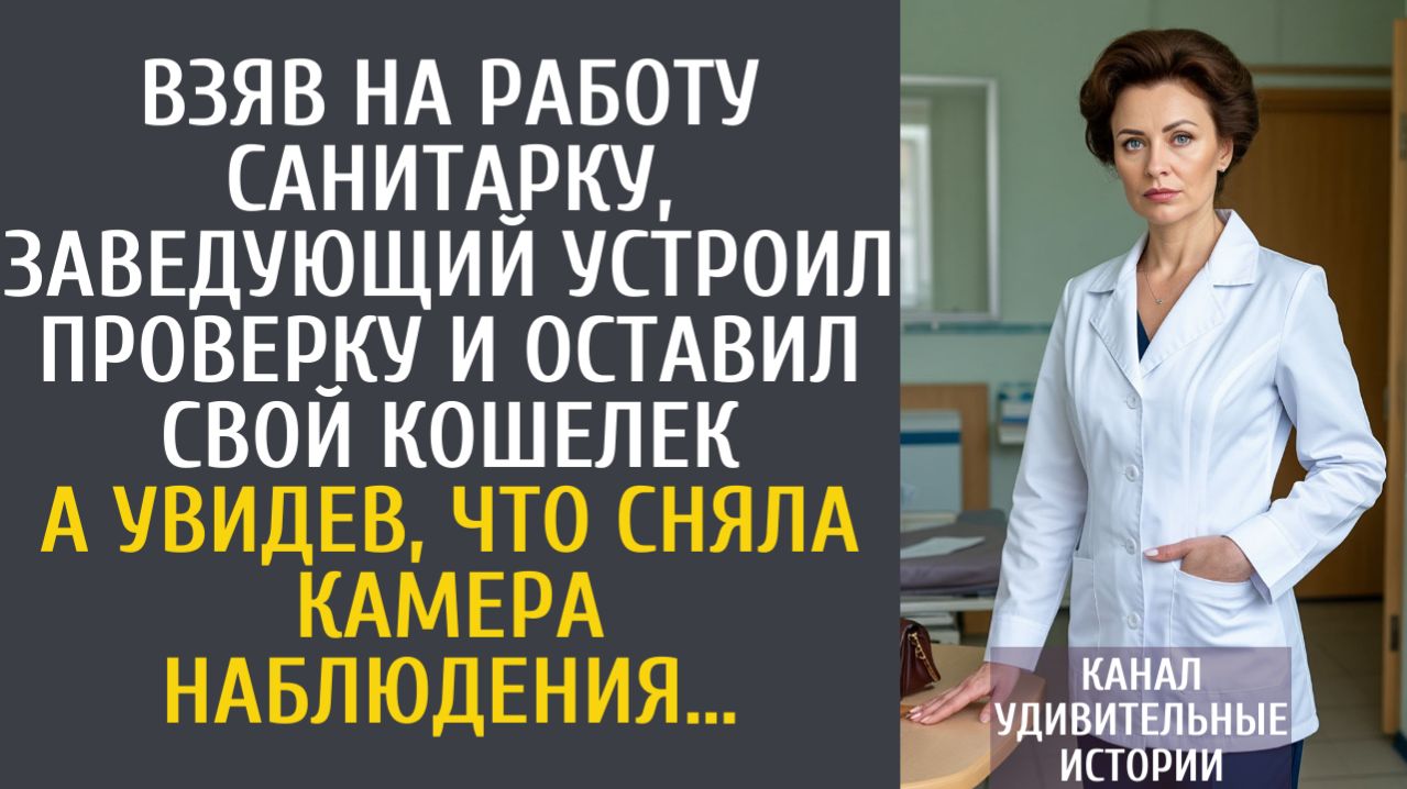 Истории из жизни: Взяв на работу санитарку, заведующий устроил проверку и оставил свой кошелек…