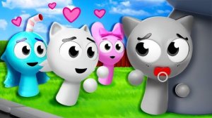 СПРУНКИ 3D АНИМАЦИЯ: МАЛЫШ ГРЕЙ ПРОТИВ СУМАШЕДШИХ ФАНАТОК!!