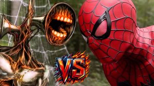 📢 СИРЕНОГОЛОВЫЙ 📢 - против ЧЕЛОВЕКА - ПАУКА. Кто круче? SIREN HEAD - АТАКУЕТ.