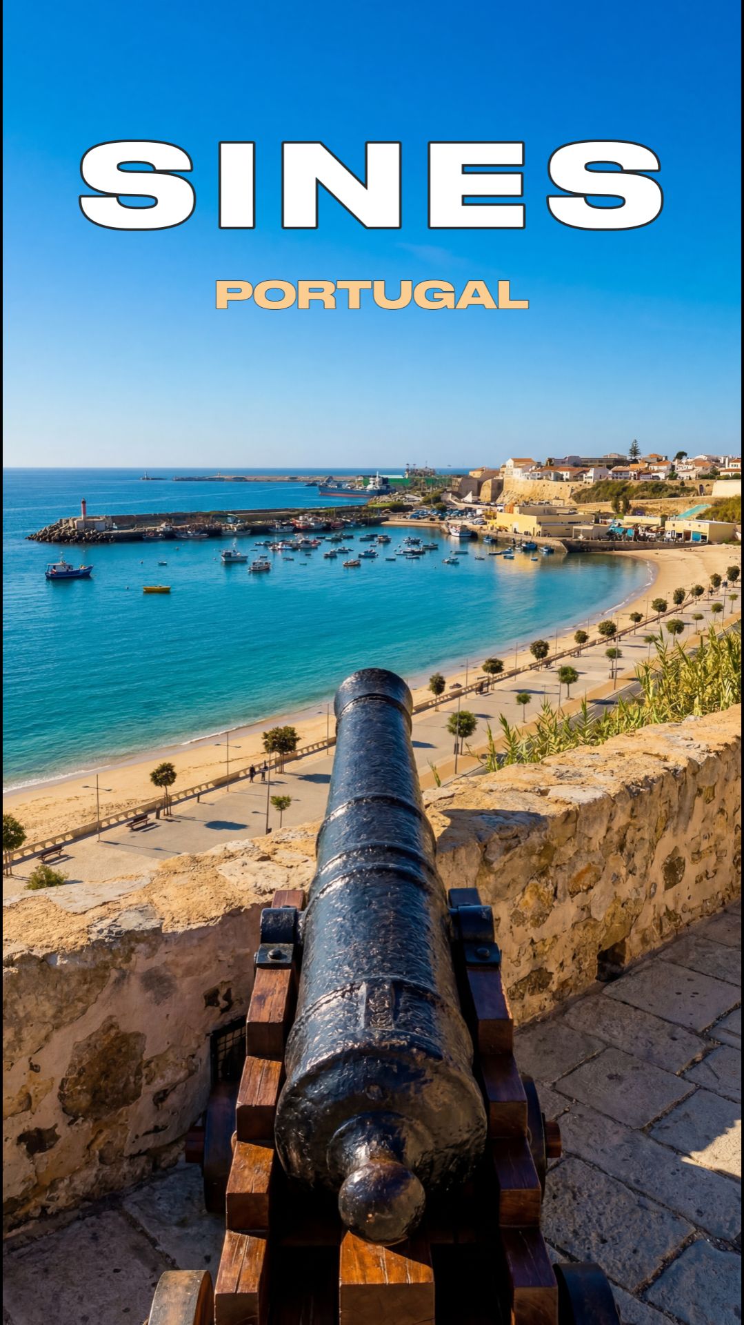 Синеш, Португалия за 30 секунд. Виды Атлантики и старый город #shorts #sinesportugal #portugaltravel