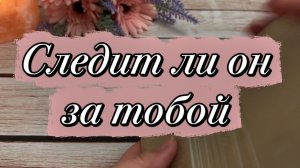Следит ли он за тобой 🔮🙋♂️🕵🏻Таро