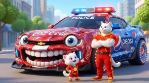 ОНИ СМЕЯЛИСЬ НАД ПОЛИЦЕЙСКОЙ МАШИНОЙ ИЗ КОНСЕРВНЫХ БАНОК 😱 МУЛЬТИК ДЛЯ ДЕТЕЙ | МУЛЬТИКИ ДЛЯ МАЛЫШЕЙ