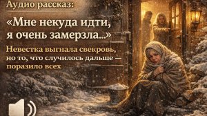 Аудио рассказ: «Мне некуда идти, я очень замерзла…» Невестка выгнала свекровь, но то, что случилось
