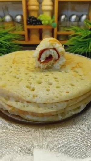 Банановые блины с манкой🥞