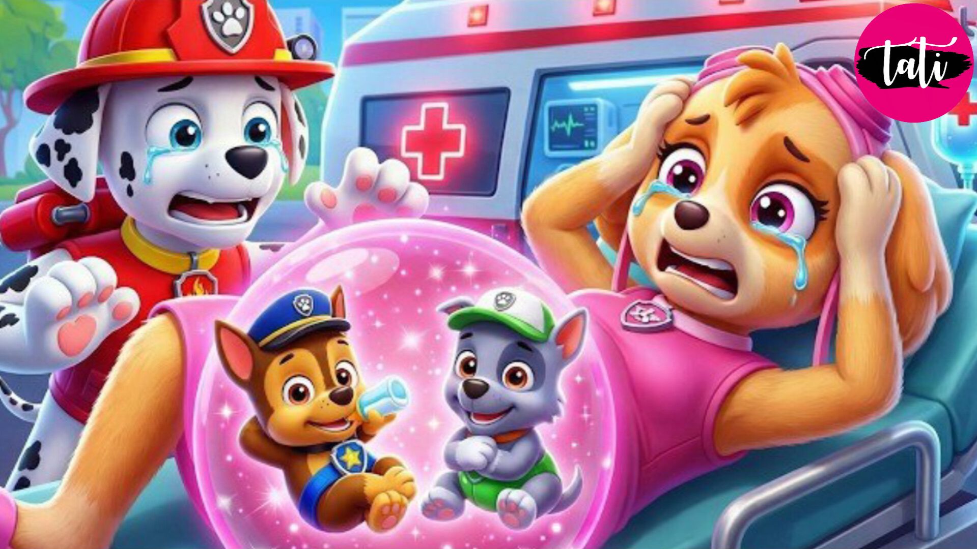 Щенячий патруль и Маршалл. Залипательное видео. Мультфильм для детей и малышей. Анимация 395