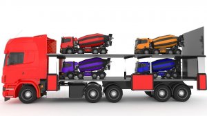 Учим цвета с помощью уличных транспортных средств, изучение цветов с помощью водовозов для детей