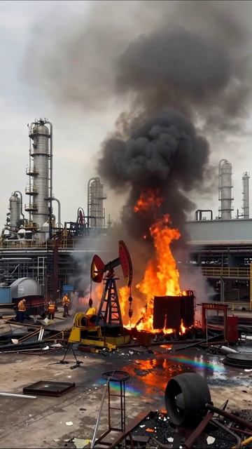 Пламя и дым: разрушительное следствие человеческой неосторожности #катастрофа #небезопасность #пожа