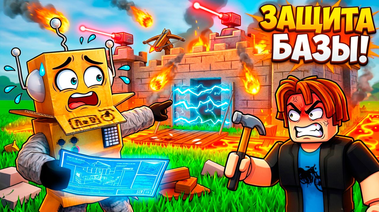 ПОСТРОИЛ САМУЮ СИЛЬНУЮ ЗАЩИТУ БАЗЫ против ВСЕХ ИГРОКОВ в РОБЛОКС!