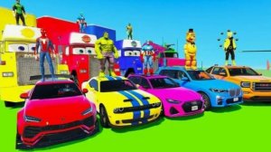 Гонки на суперкарах. Гонки супер героев. Мультики про машины.