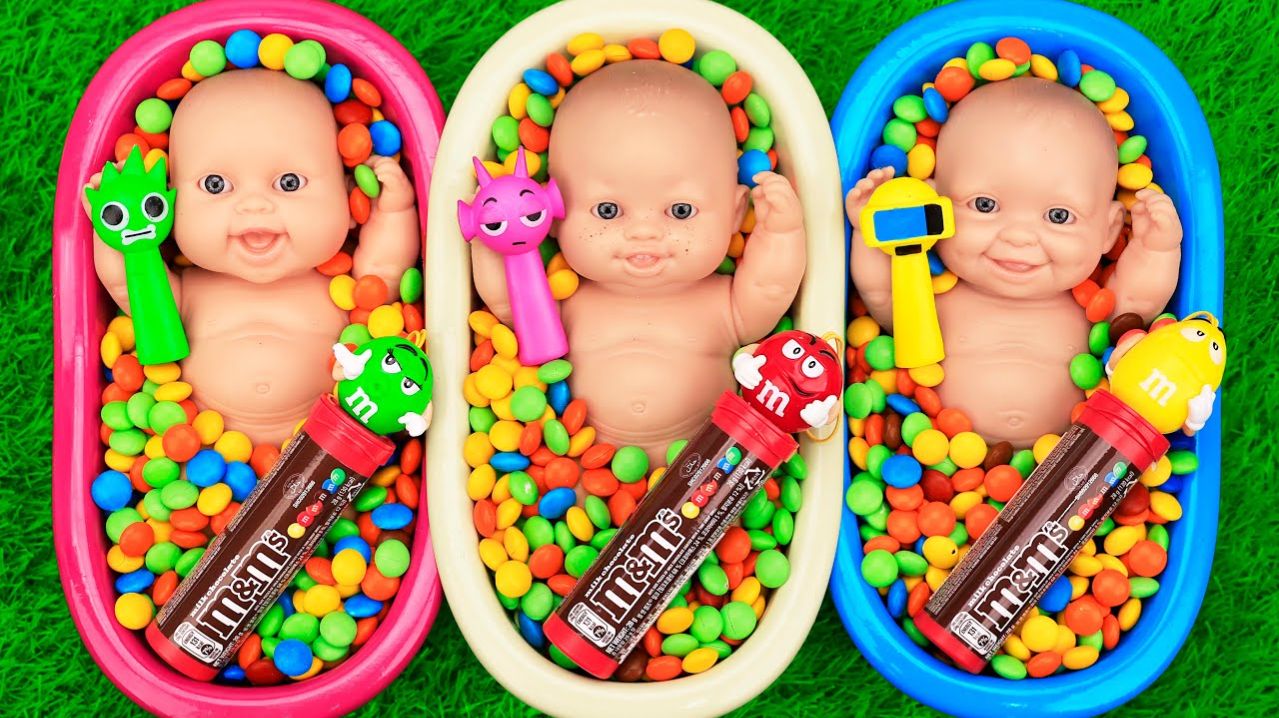 АСМР ПУПСЫ 💓ПУПСЫ В ВАННОЧКАХ 💓 РАСПАКОВКА ПУПСОВ 💓 АСМР Видео