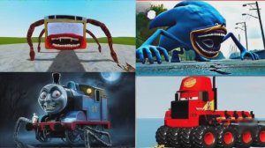 МУЛЬТИКИ ПРО МАШИНКИ 🚌 МОНСТР АВТОБУС против СОНИКА и ПАРОВОЗИКА ТОМАСА 🏎️ МОНСТР МАКВИН